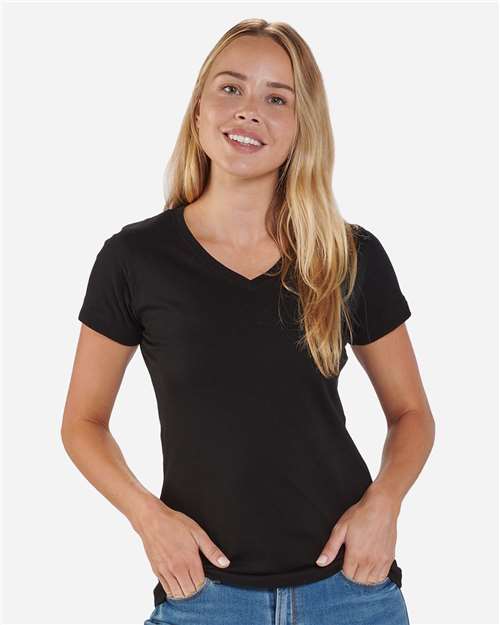 Women's V-Neck T-Shirt Image 2