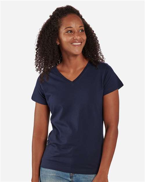 Women's V-Neck T-Shirt Image 6