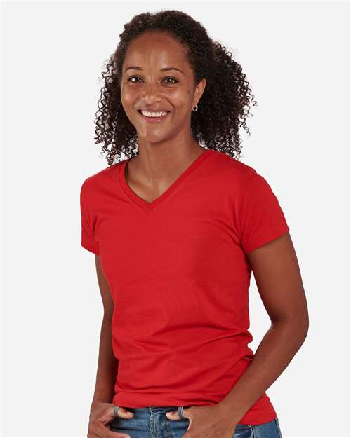 Women's V-Neck T-Shirt Image 8