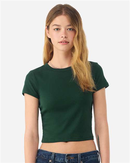 Women's Micro Rib Baby Tee Image 6