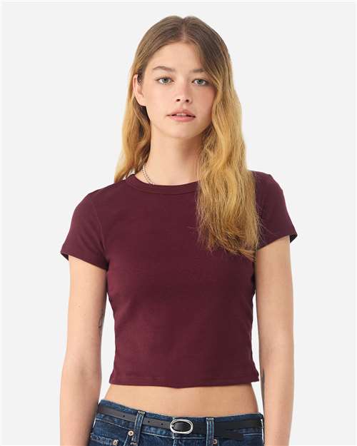 Women's Micro Rib Baby Tee Image 7