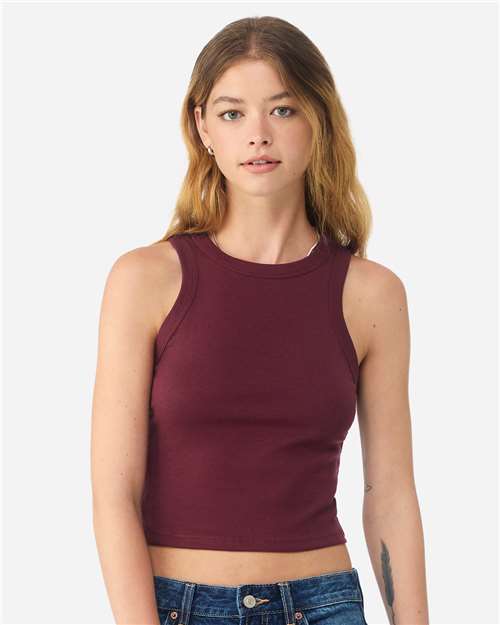 Women's Micro Rib Racer Tank Image 6