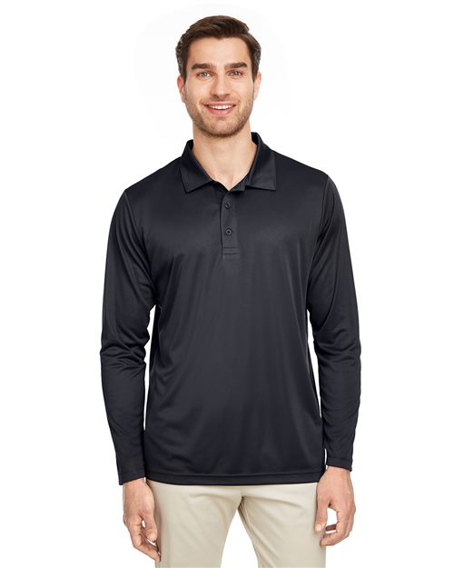 Men's Zone Performance Long Sleeve Polo Image 1