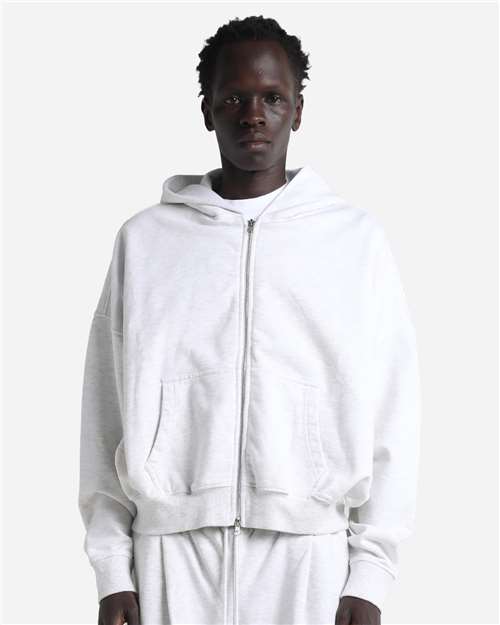 Unisex Garment-Dyed Cropped Full-Zip Hooded Sweatshirt Image 4