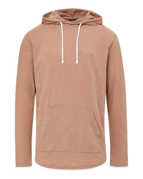 Unisex Miles Slub Hooded Long Sleeve T-Shirt
