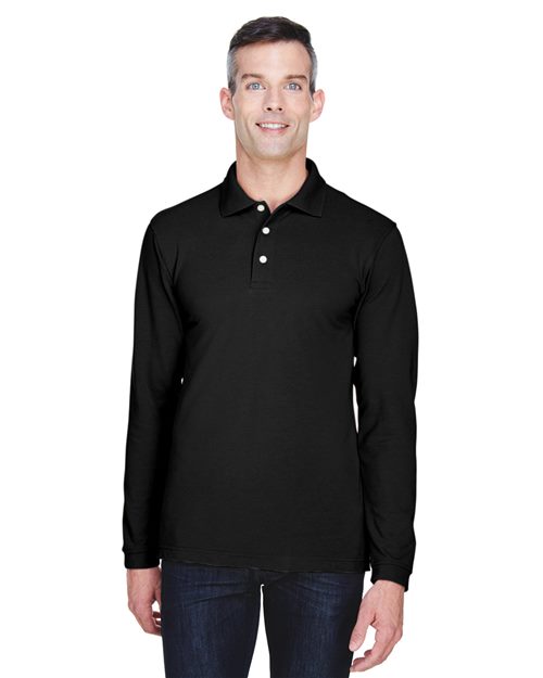 Men's Easy Blend™ Long Sleeve Polo Image 1