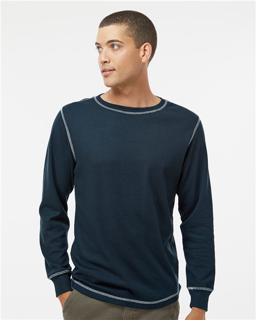 Men's Vintage Thermal Long Sleeve T-Shirt Image 1