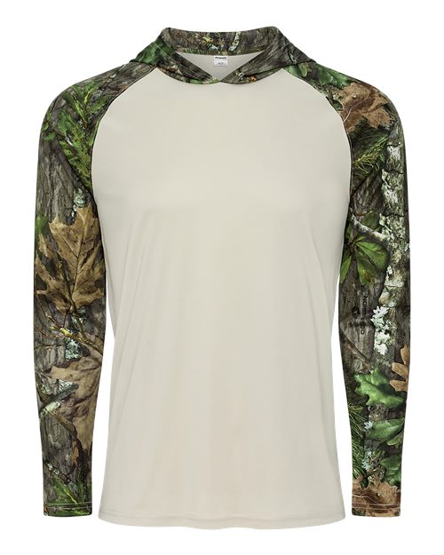 Men's Biloxi Performance Colorblocked Hooded Long Sleeve T-Shirt