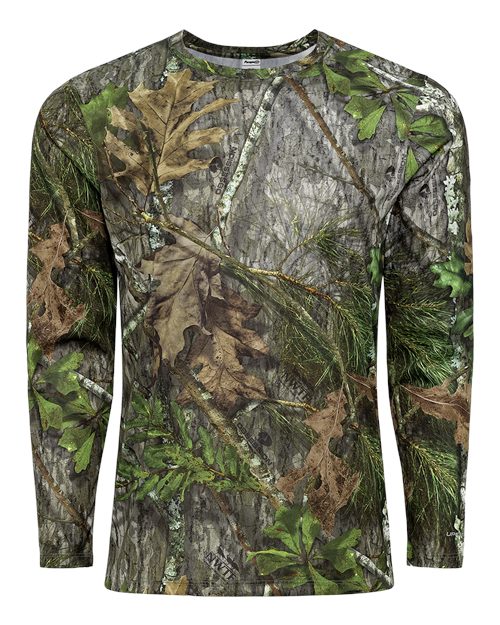 Men's Oxford Performance Camo Print Long Sleeve T-Shirt