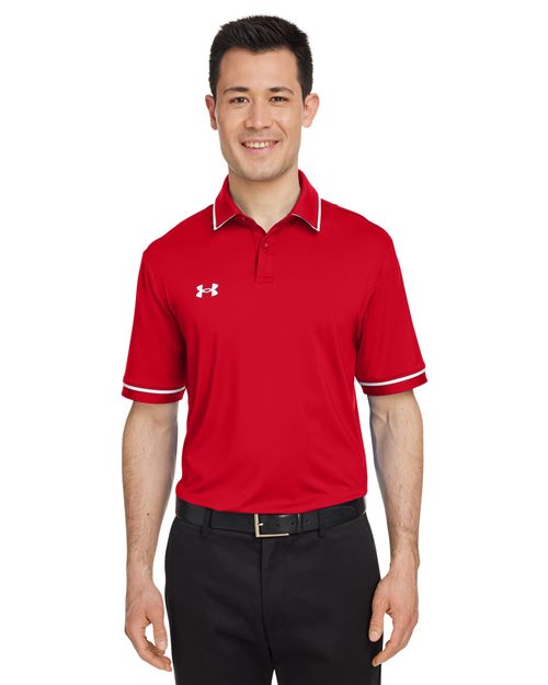 Men's Tipped Teams Performance Polo Image 1