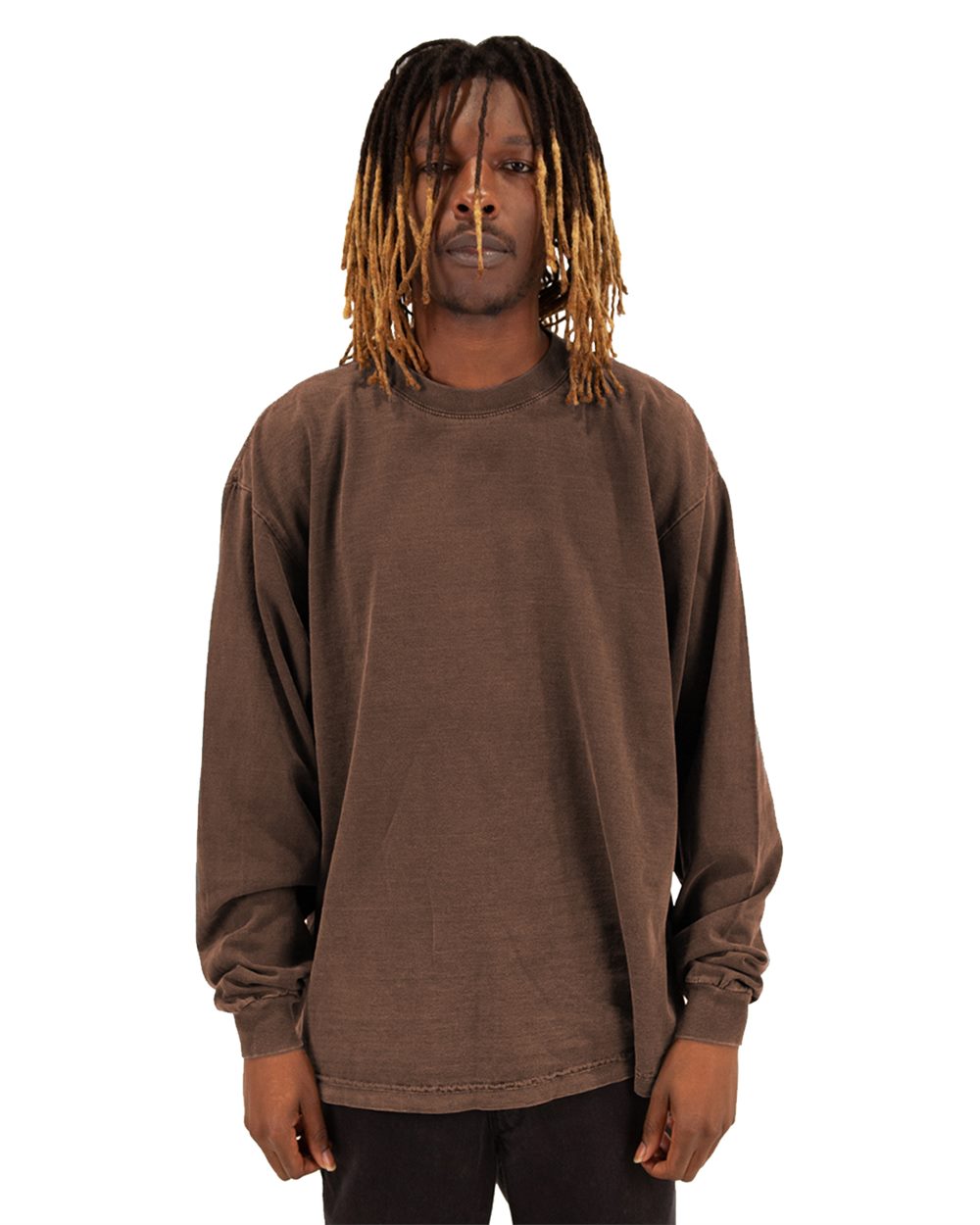Unisex Max Heavyweight Garment-Dyed Long Sleeve Tee