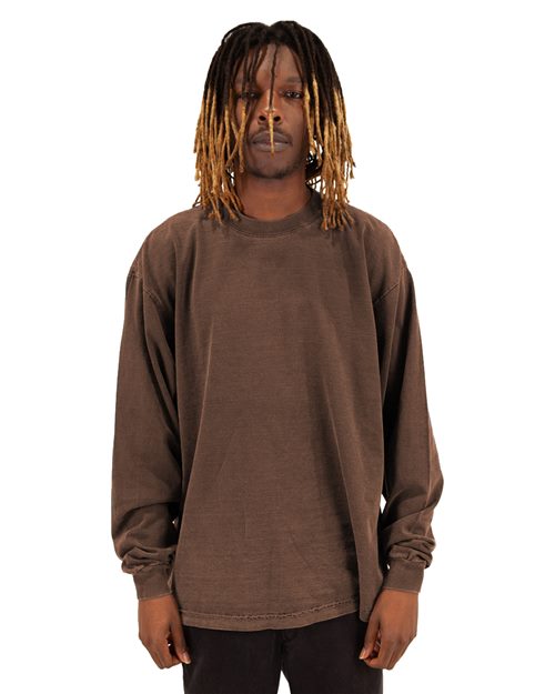 Unisex Max Heavyweight Garment-Dyed Long Sleeve Tee