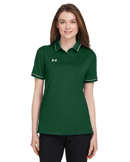 Women's Tipped Teams Performance Polo Image 1