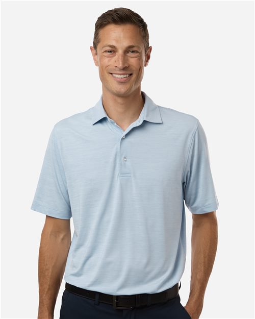 Men's Bohemian Striped Heather Performance Polo Image 1