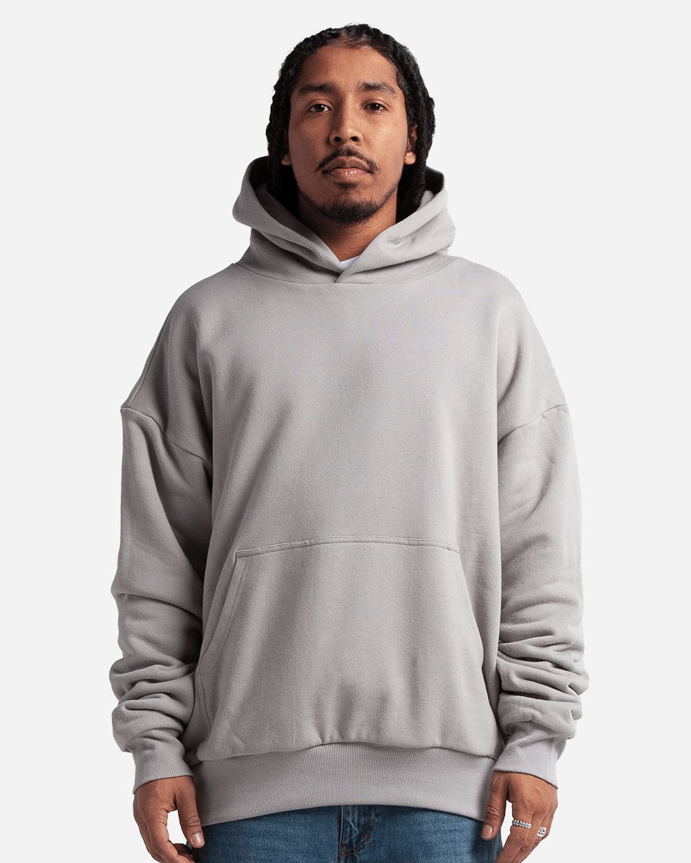 Unisex Garment-Dyed Double Layer Reversible Hoodie Sweatshirt
