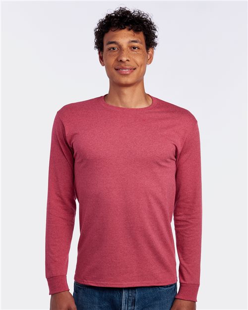 Unisex Dri-Power® Long Sleeve 50/50 T-Shirt Image 1