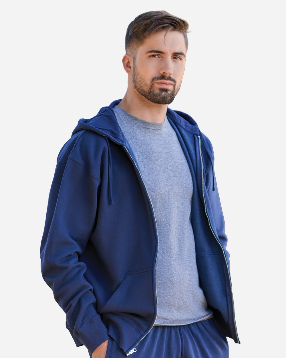 Unisex BTB Fleece Hooded Full-Zip Sweatshirt