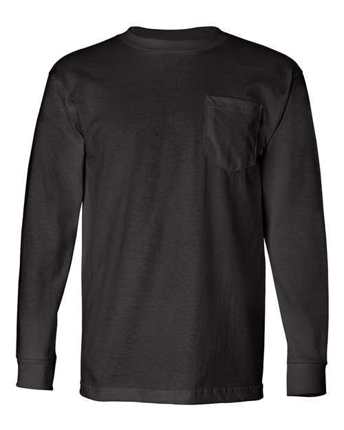 Unisex USA-Made Long Sleeve Pocket T-Shirt Image 3