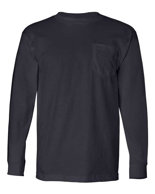 Unisex USA-Made Long Sleeve Pocket T-Shirt Image 8
