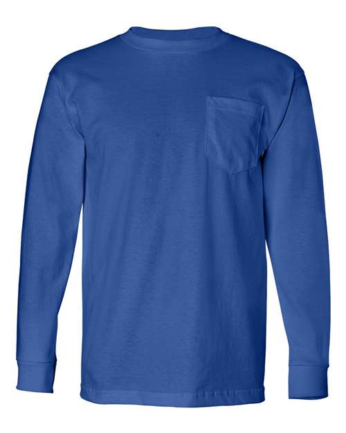 Unisex USA-Made Long Sleeve Pocket T-Shirt Image 10