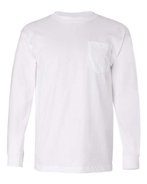 Unisex USA-Made Long Sleeve Pocket T-Shirt Image 11