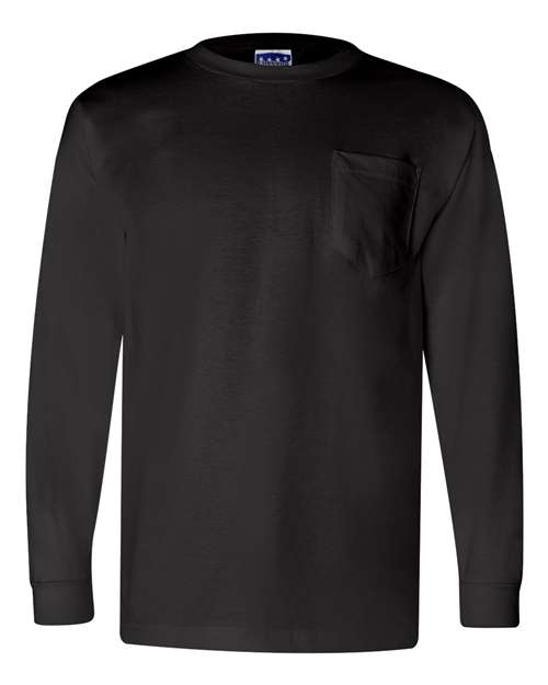 Unisex Union-Made Long Sleeve Pocket T-Shirt