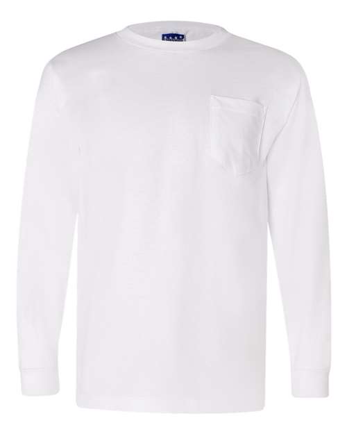 Unisex Union-Made Long Sleeve Pocket T-Shirt Image 7