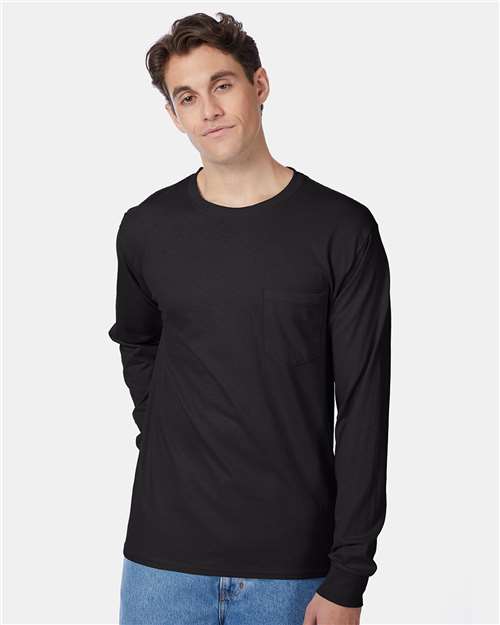 Men's Authentic Long Sleeve Pocket T-Shirt Image 2
