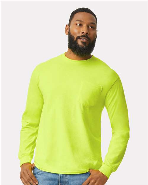 Unisex Ultra Cotton® Long Sleeve Pocket T-Shirt Image 4