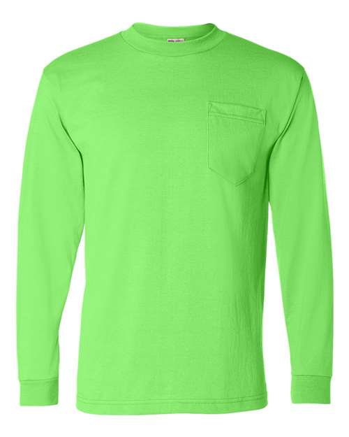 Unisex USA-Made 50/50 Long Sleeve Pocket T-Shirt