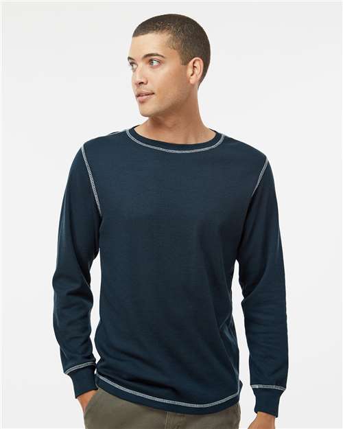 Men's Vintage Thermal Long Sleeve T-Shirt Image 7