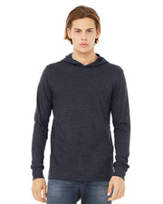 Unisex Jersey Hooded Long Sleeve Tee Image 1