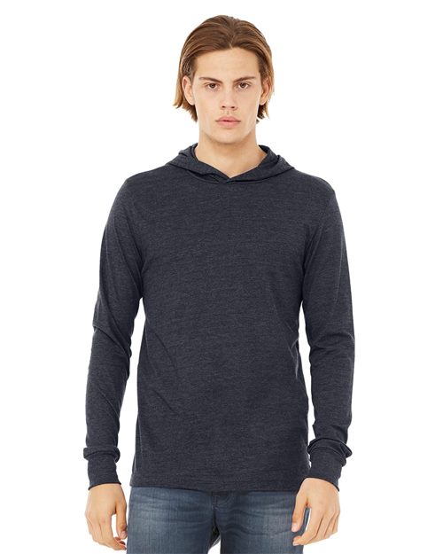 Unisex Jersey Hooded Long Sleeve Tee Image 1