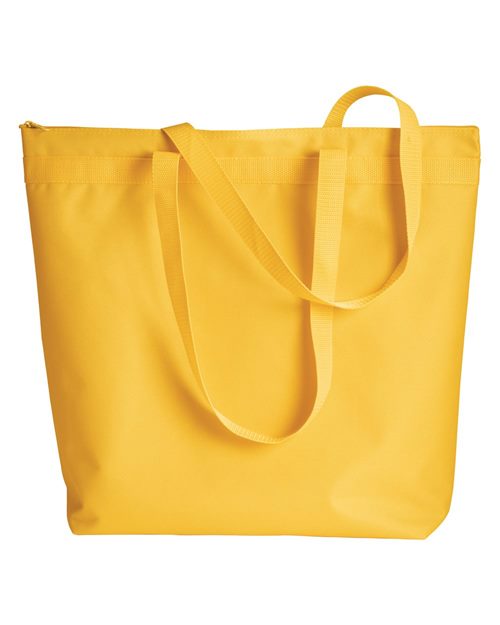 Yellow tote bag on a white background