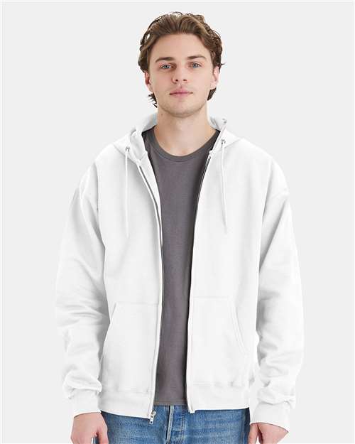 Unisex Ultimate Cotton® Full-Zip Hooded Sweatshirt Image 11