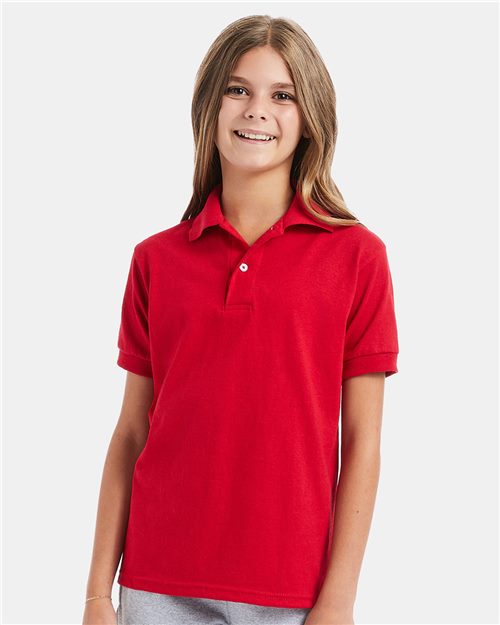 Youth EcoSmart® Jersey Polo Image 1
