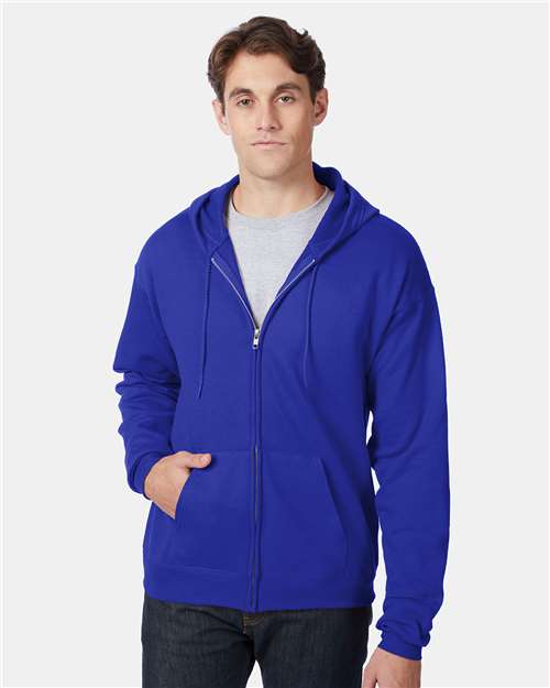 Unisex EcoSmart® Full-Zip Hooded Sweatshirt Image 6