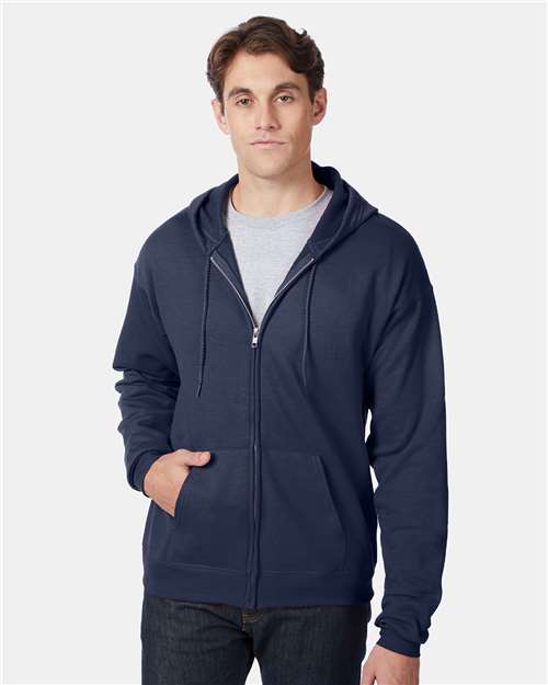 Unisex EcoSmart® Full-Zip Hooded Sweatshirt Image 8