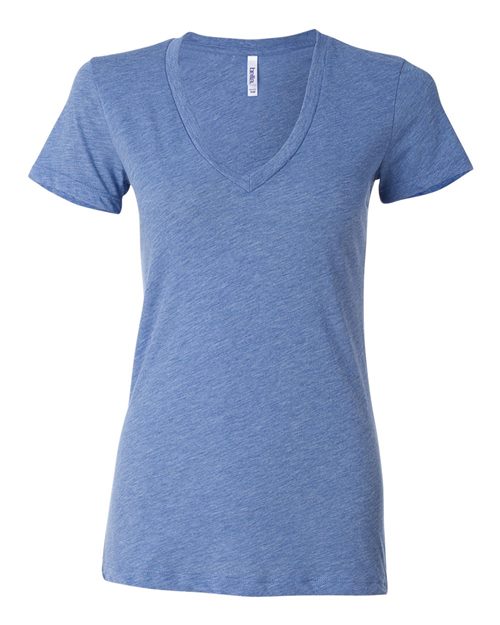Women’s Triblend Deep V-Neck Tee Image 1