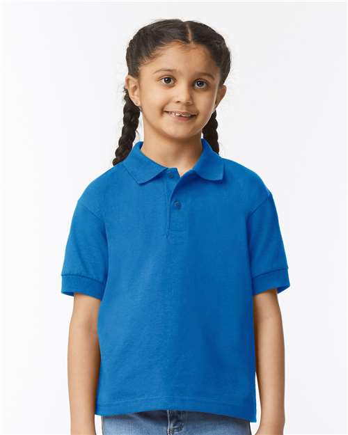 Youth DryBlend® Jersey Polo Image 9
