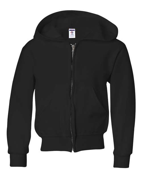 Youth NuBlend® Full-Zip Hooded Sweatshirt Image 2