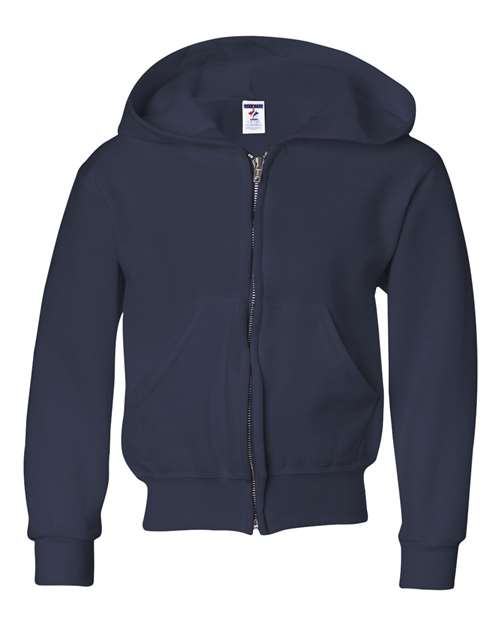 Youth NuBlend® Full-Zip Hooded Sweatshirt Image 4