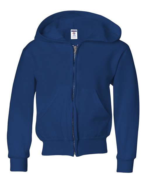 Youth NuBlend® Full-Zip Hooded Sweatshirt Image 6