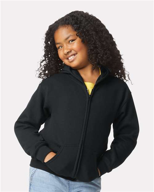 Youth Heavy Blend™ Full-Zip Hooded Sweatshirt Image 2