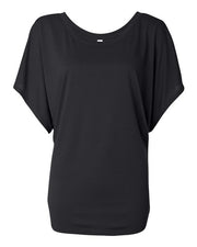 Women’s Flowy Draped Dolman Tee Image 1