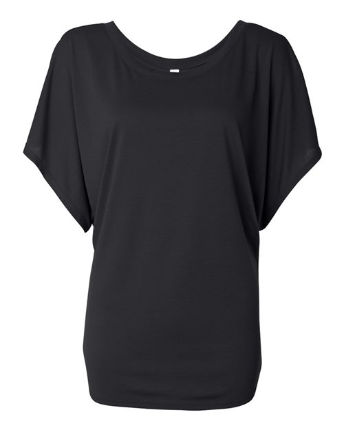 Women’s Flowy Draped Dolman Tee Image 1