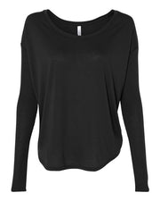 Women’s Flowy 2x1 Ribbed Long Sleeve Tee Image 1