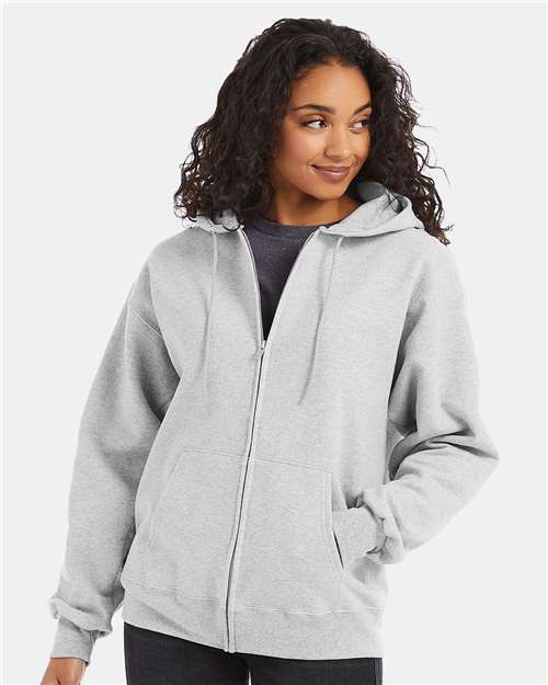 Unisex Ultimate Cotton® Full-Zip Hooded Sweatshirt Image 2