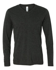Unisex Long Sleeve V-Neck Tee Image 1