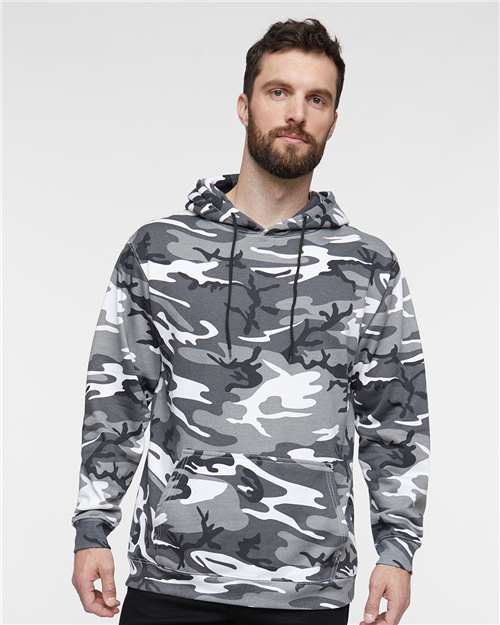 Unisex Camo Fleece Hoodie Sweatshirt Image 4